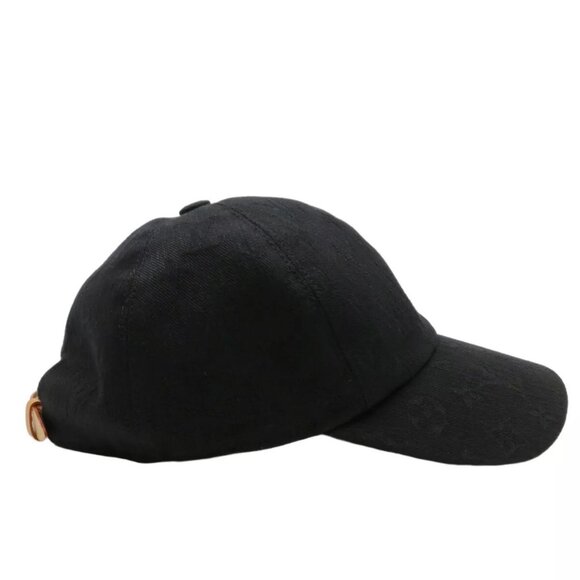 Authentic LOUIS VUITTON Newsboy Essential Cap Size:58 Hat Black Cotton #36632477 - Picture 12 of 16
